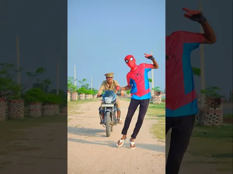 Spider man vs chappal 😱😂 #funny #spiderman #shorts
