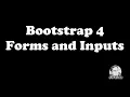 Bootstrap 4 - FORMS and INPUTS