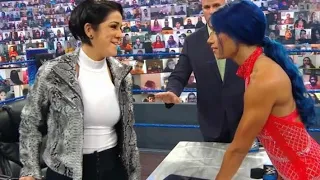 sasha banks and bayley contract signing full segment smackdown oct 16 2020