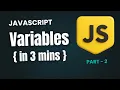 JavaScript Variables Fast Easy Part 2