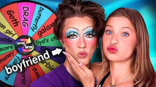 Mystery Wheel Picks my Boyfriends Makeup!