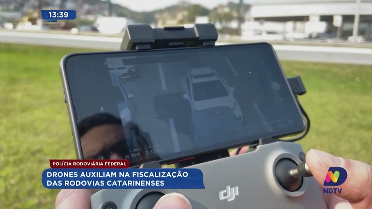 Drones auxiliam na fiscalização das rodovias catarinenses