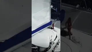 Hoisting the sails on my catamaran 💪🏼 #sailing #catamaran