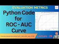 How to Create a ROC-AUC Curve in Python for Binary Classification Step-by-Step Guide