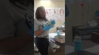 CNA Skills D SDT-Headmaster Modified Bedbath Face and one arm hand and underarm