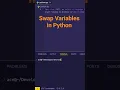 Python Trick Swap Two Numbers in 1 Line