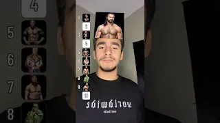 فلتر ترتيب أفضل عشر مصارعين Wwe Johncena Randyorton Romanreigns 