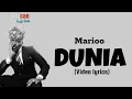 Download Lagu Dunia by Marioo (Video lyrics) #dunia #africanlyrics #godson 