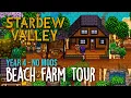 Stardew Valley Beach Farm Tour Year 4 No Mods - Farm Layout Ideas