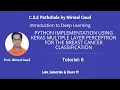 Python Code for Keras Multiple Layer Perceptron for the Breast Cancer Classification Tutorial 6