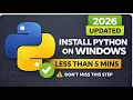 How to Install Python on Windows in 2026 Step-by-Step Guide The Easy Way