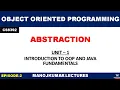 CS8392 OBJECT ORIENTED PROGRAMMING ABSTRACTION MANOJKUMAR LECTURES TAMIL Manojkumar C