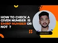 How to check Given number is an Emirp number or not