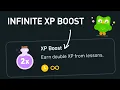 How to get INFINITE Double XP Boost in Duolingo (without referral or friend gift)