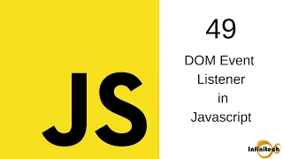 Javascript Tutorial in Hindi - 49 Event listener in javascript Javascript Event listener