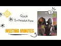 Unplex Me Meeting Minutes Template