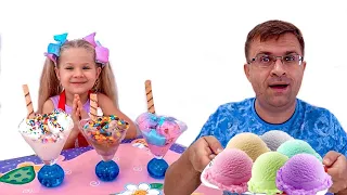 ديانا وروما يحضران الحلويات لبابا 