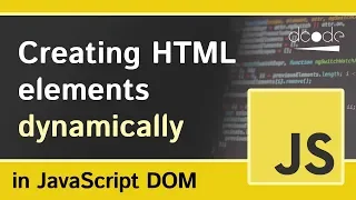 Document createElement - Javascript DOM
