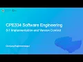 Module 3-1 TH Implementation and Version Control