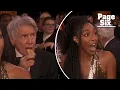 Harrison Ford interrupts Shrinking co-star s speech by eating chip during SAG Awards 2025 opening