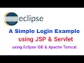 A Simple Login Example using JSP Servlet in Eclipse IDE