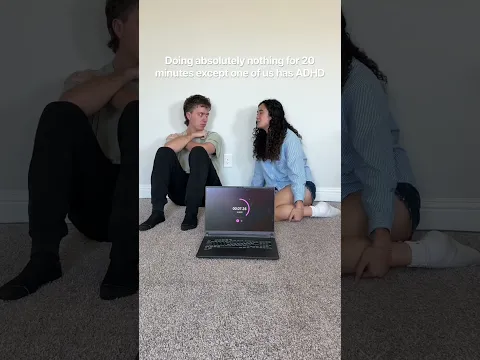 It’s SO HARD For Her To Sit Still.. 😂 #couples #couplegoals #marriedlife