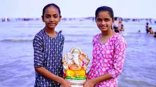 ગણપતિ. બાપા. નુ વિસર્જન. 😔|| NEW VLOGS || #trendingvideo #vlog #romamasti #ganpatibappa
