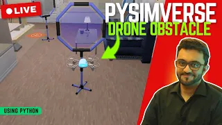 Live Coding Drone Obstacle using Pysimverse and AI