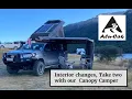 Making changes to the interior of our Alu-Cab Canopy Camper