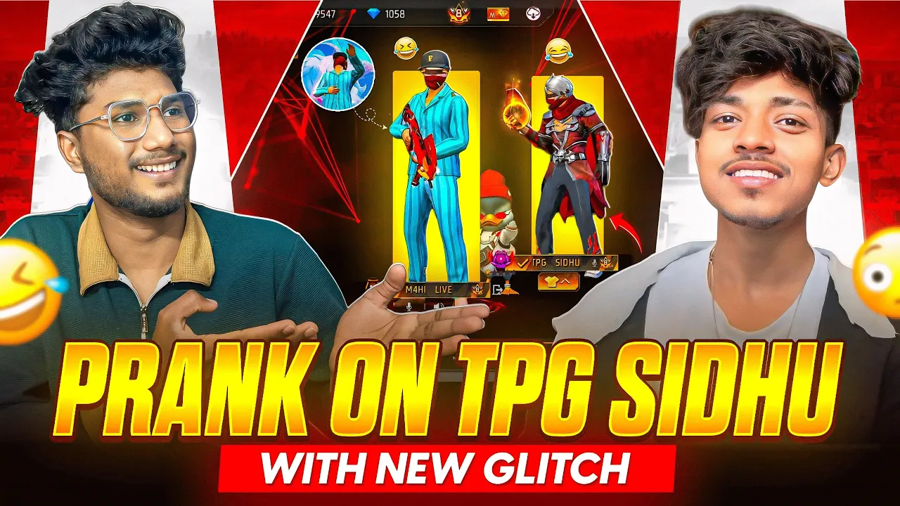 😱PRANK😱 ON TPG SIDHU❤️ WITH NEW GLITCH 😂👌PART 2❤️ #tpgsiddhu #sidhugamingff #tpg