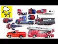 Download Lagu Different Transformers Optimus Prime form Truck Cap Steam Train Fire Truck Megatronトランスフォーマー 變形金剛
