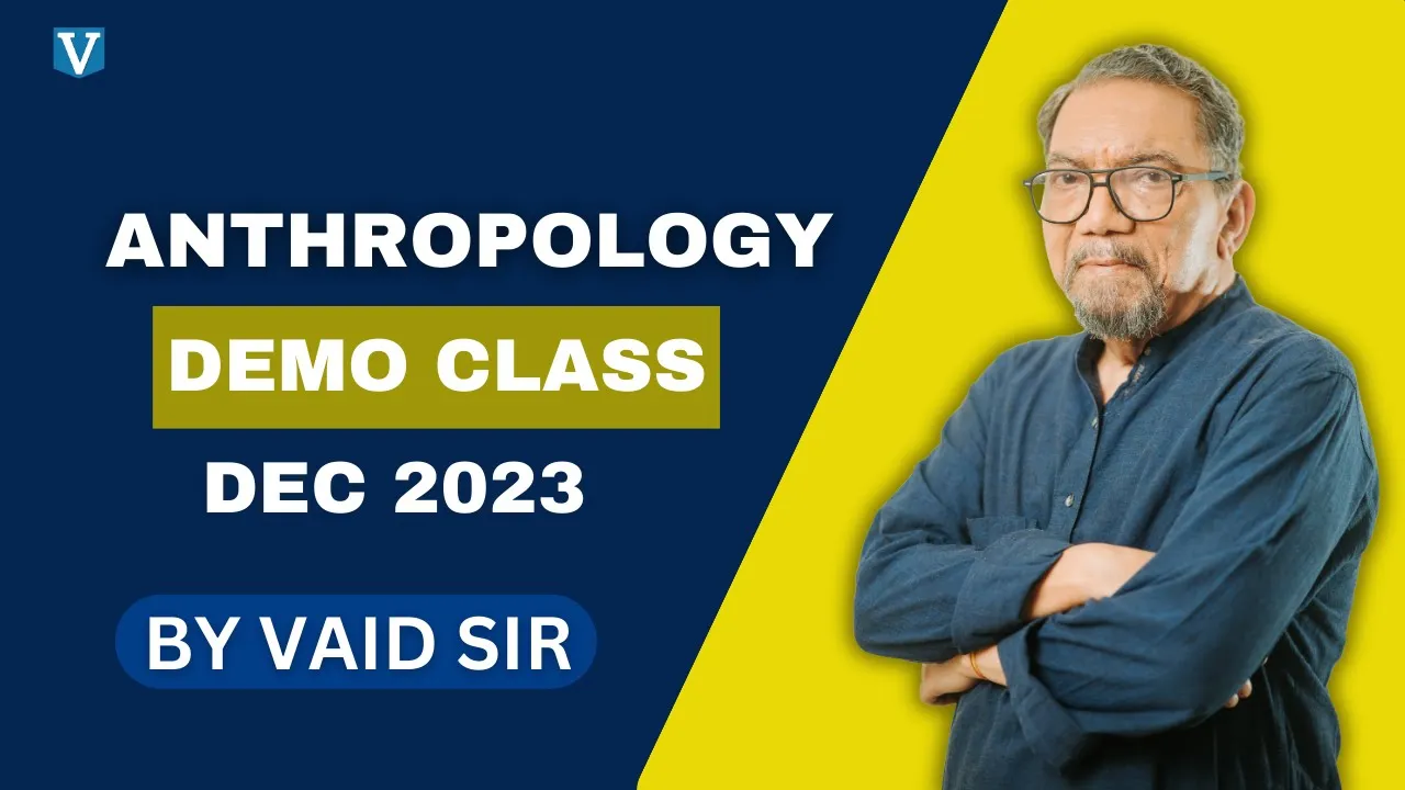 ANTHROPOLOGY DEMO CLASS, DEC 2023