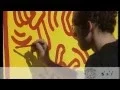 Video di Keith Haring in Milan painting live on Italian TV show 29-may-1984
