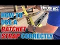 How to Use a Ratchet Strap to Secure a Load on a Trailer
