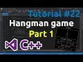 C Tutorial 22 - Simple Hangman Game Part 1