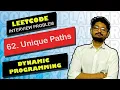 62 Unique Paths LEETCODE DYNAMIC PROGRAMMING CODE EXPLAINER