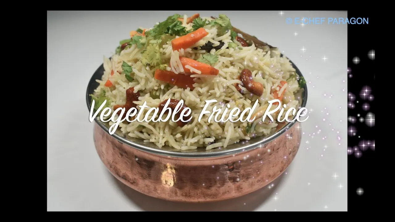 Vegetable Fried Rice   Simple and Easy Recipe   E-Chef Paragon