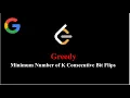 Minimum Number of K Consecutive Bit Flips - Greedy Leetcode 995