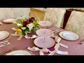 Looking for the Perfect Dessert Display Pink 3-Tier Ceramic Cake Stand for Parties Showers Weddings