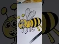How to Colouring honey bee