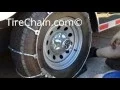 TireChain com Cable Tire Chains Installation