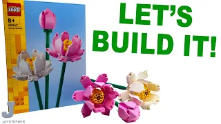 LEGO 2023 Lotus Flowers 40647 Complete Build & Review
