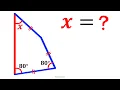 Download Lagu Can you find the angle X? | (Quadrilateral) | #math #maths | #geometry