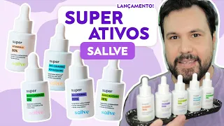 SUPER ATIVOS SALLVE Vitamina C, Niacinamida Ácido Salicílico Ácido Glicólico Pró-Colágeno Tudo Sobre