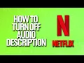 How To Turn off Description In Netflix Tutorial