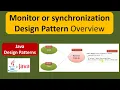 Monitor or synchronization Design Pattern Overview