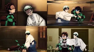 Every Time Yushiro Hits Tanjiro Demon Slayer Tanjiro Gets Beaten By Yushiro