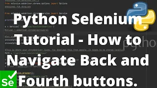 Python Selenium Tutorial - How to Navigate Back and Forth buttons
