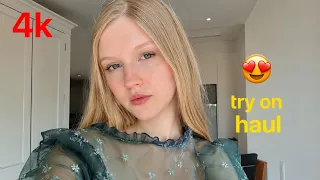 4K Sheer Transparent Lingerie Bikini Try On Haul See-through Transparent Try On Haul With Me