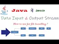 Data Input Output Stream Classes in Java